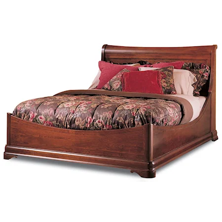 Traditional Solid Wood Queen Euro Bed